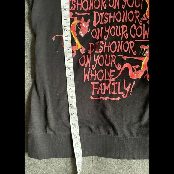 DISNEY Mulan Mushu Dishonor Crisscross Back Sweater size medium - Picture 10 of 11